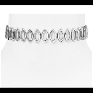 Rebecca Minkoff Navette Metal Choker Necklace NEW